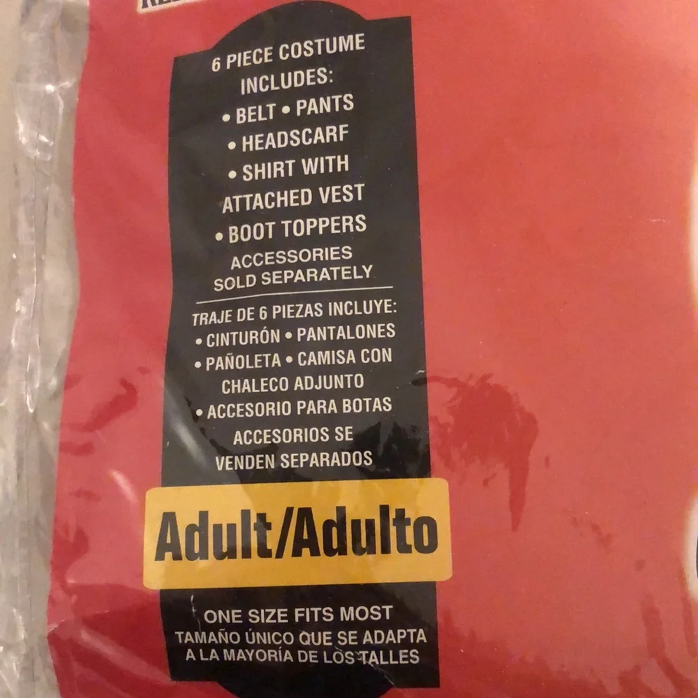 Rebel of the sea men’s costume one size fits most - Picture 3 of 3